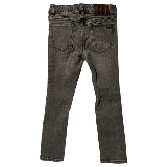 Volcom ~ Kid's Gray Denim Jeans ~ 2x4 Skinny ~ Size 7 - Picture 2 of 5